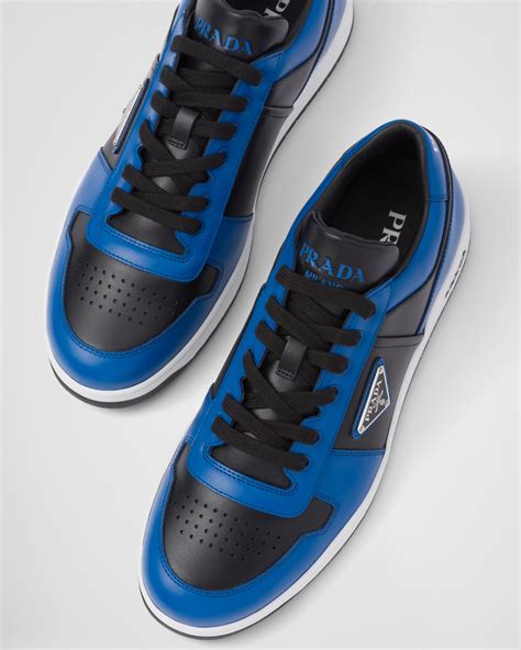 prada 4e2 antraciet blue|Black/cobalt Blue Downtown Leather Sneakers .